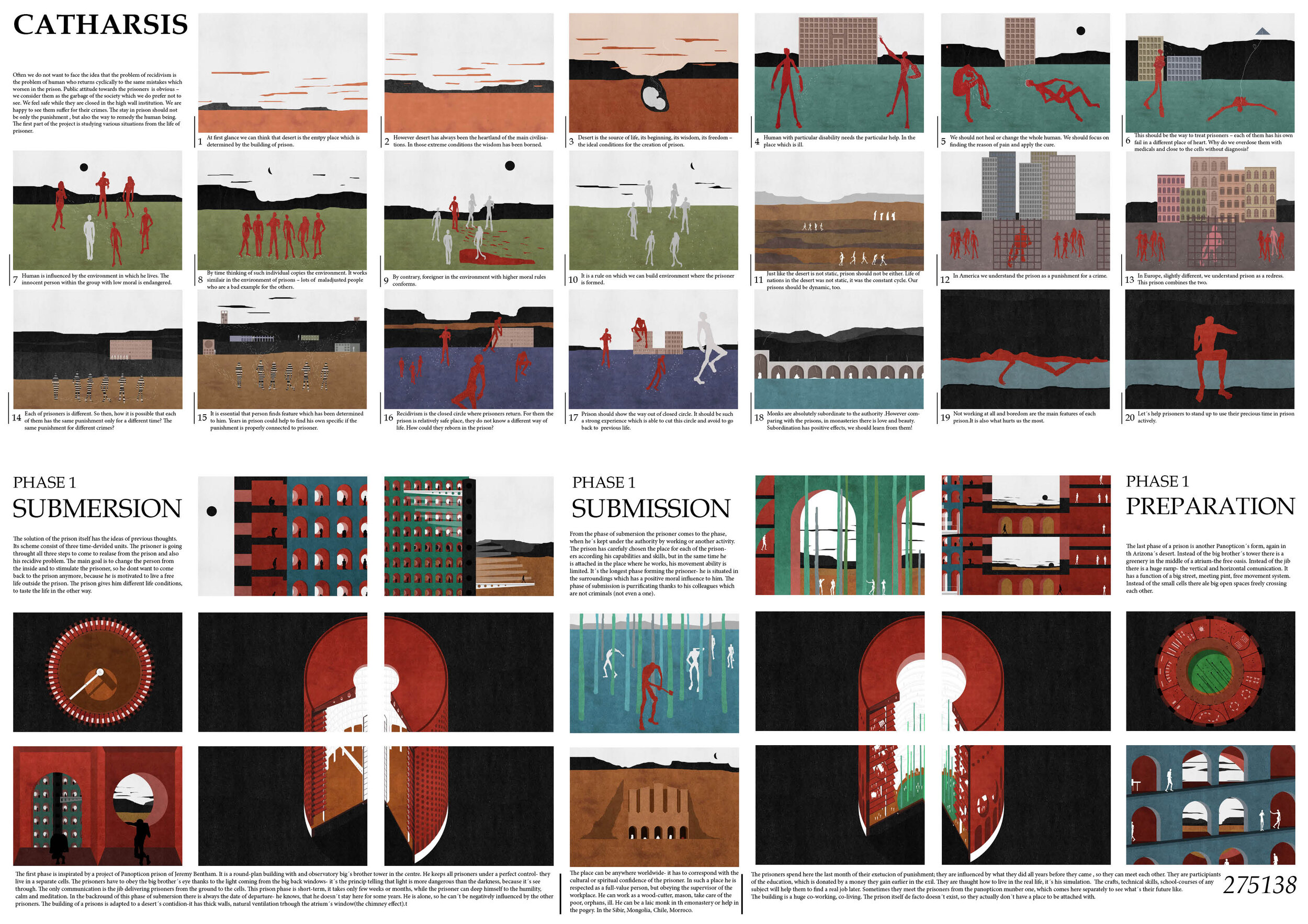 Honorable mention - Catharsis by Alžbeta BarančíkováJURY’S COMMENTS: Catharsis offers a spiritual take on the state of the prisoner and his troubled relationship with society. Through careful analysis of human behavior and destiny related to incarce…