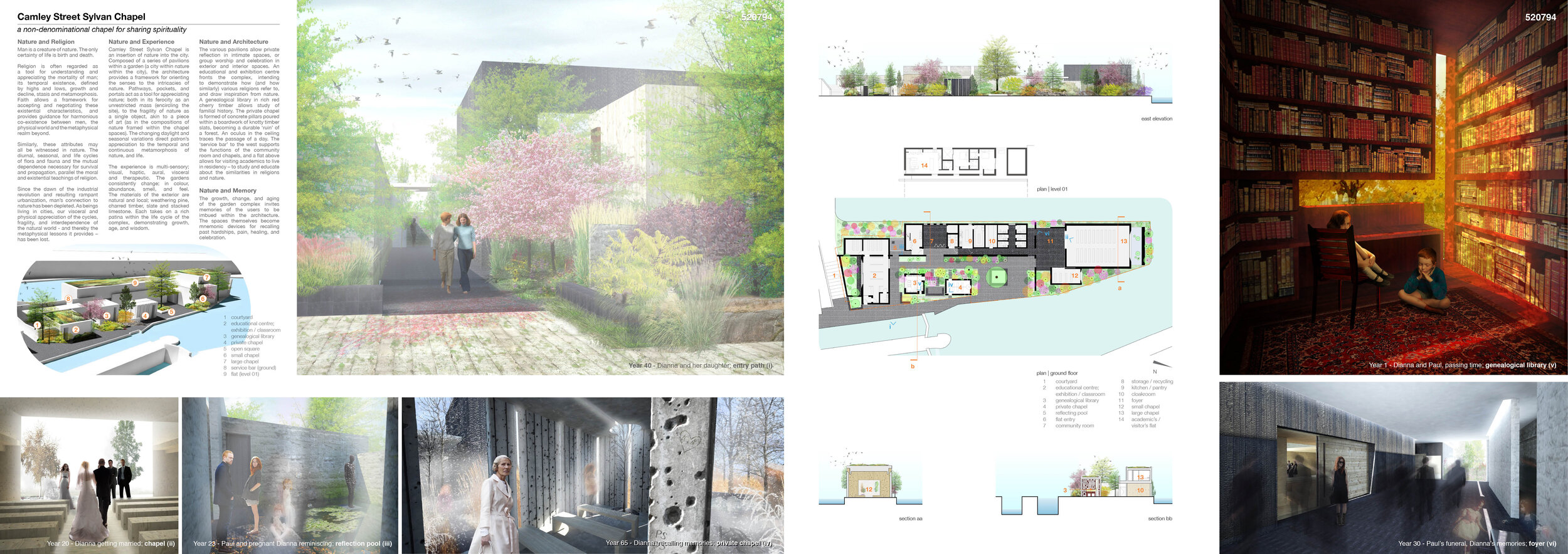 1st prize - Camley Street Sylvan Chapel by Paul CohoonJURY’S COMMENTS: The poetic atmosphere of the presentation combined with a convincing approach, Camley Street Sylvan Chapel offers a reflective and highly enticing space, inviting nature to take …