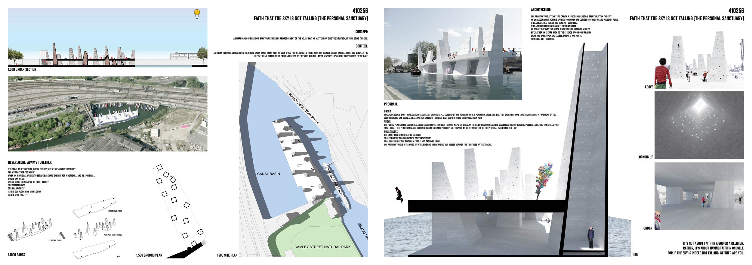 2nd prize - Faith That the Sky Is Not Falling by W. Allen Zimmerman and Marie WastiauJURY’S COMMENTS: A beautiful idea and a consistent theme, Faith That the Sky Is Not Falling performs in multiple ways by embracing both the individual and contempla…
