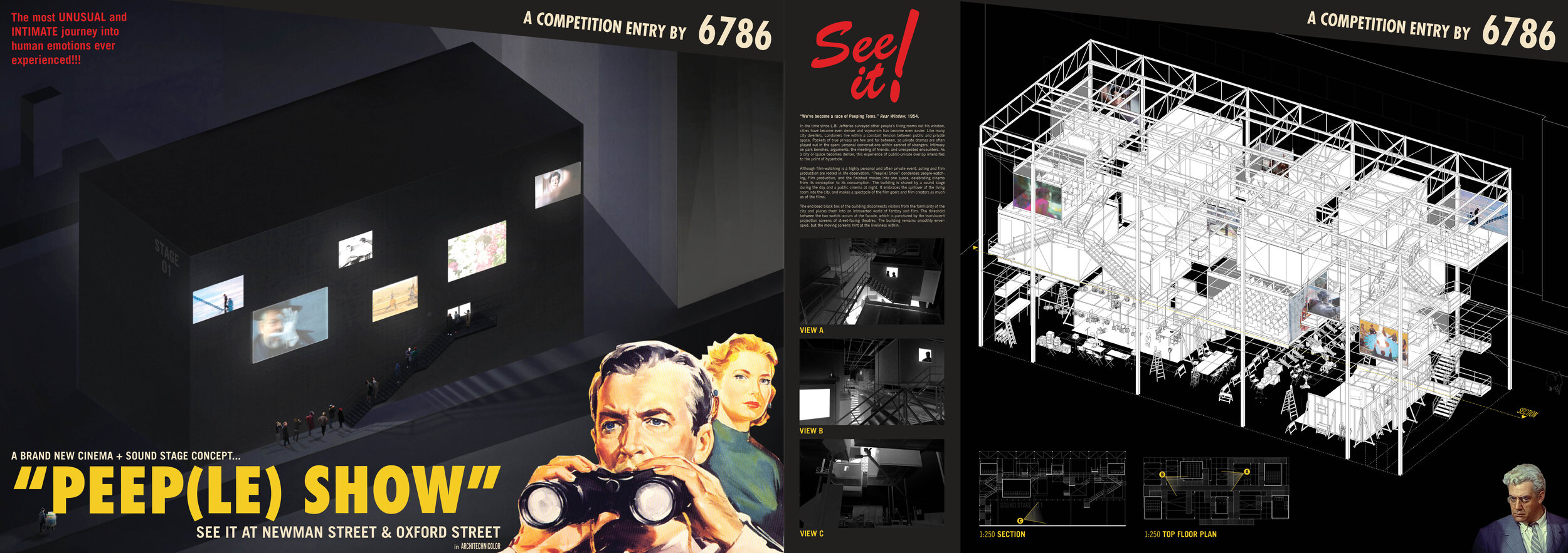 3rd prize - Peep(Le) Show by Shuping Liu and Jackie KrasnokutskayaJURY’S COMMENTS: Building on curiosity, Peep(le) Show aims to attract people into the world of cinema by playing on peoples native inclination to observe and explore. By offering much…