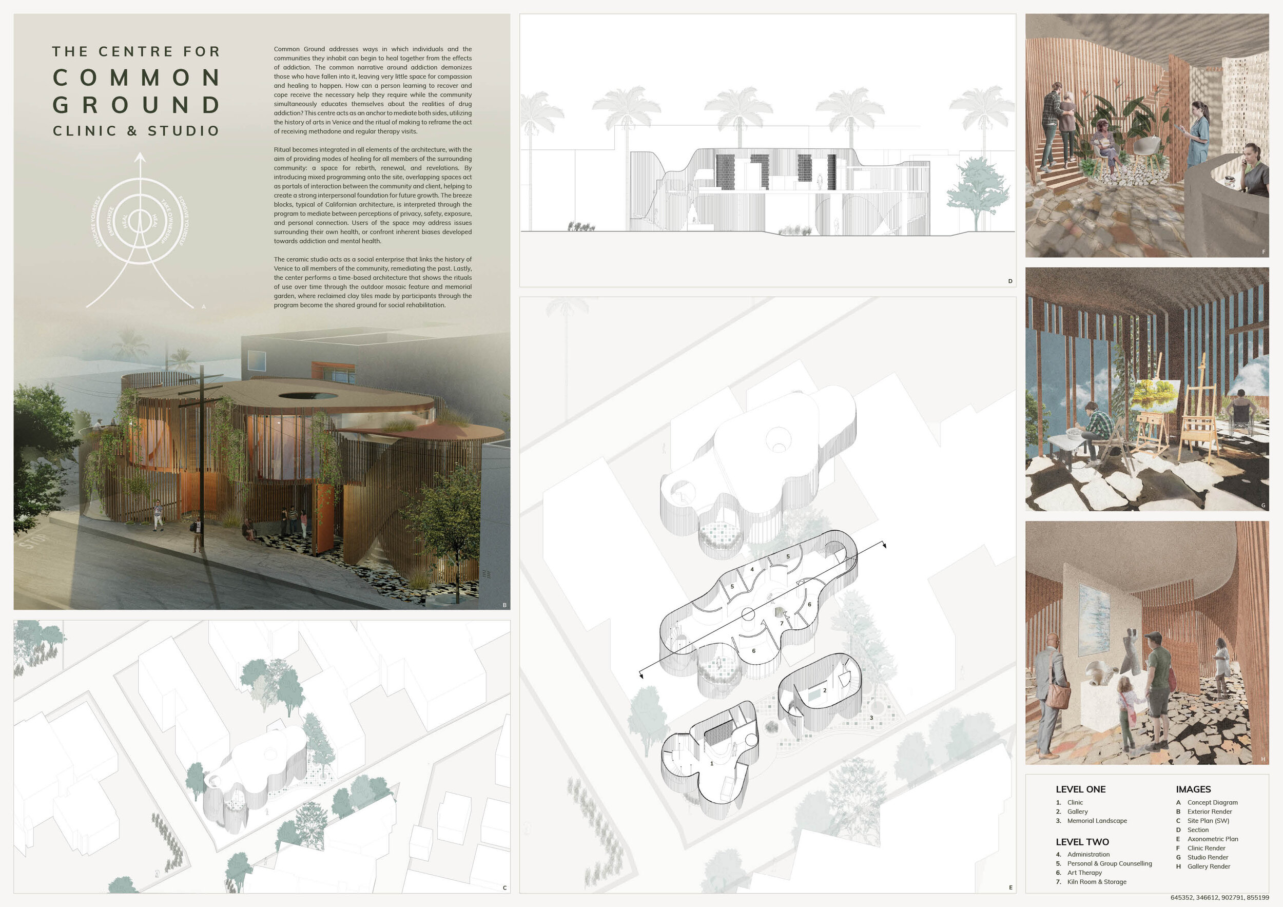 2nd prize – Common Ground by Cindy Nachareun, Melissa Amodeo, Natalie Sandelli and Vivian TonJURY’S COMMENTS: By inviting those working to overcome addiction – and those safely sheltered from it – to draw on the notion of art and creativity to proce…